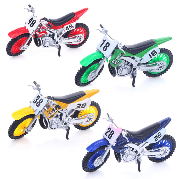 Äventyrssimulerad legering motorcykelmodell leksak för barn Yellow