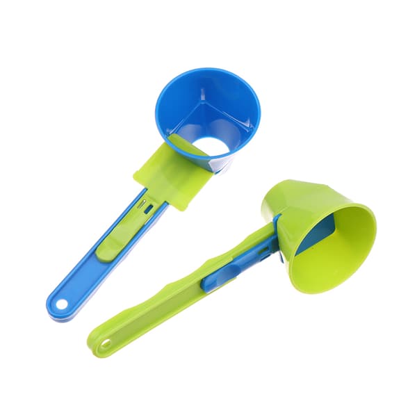 No Spill Scoop Omvandlas till Tratt med Glidande Bas Blue