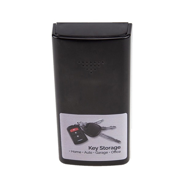 Bärbar magnetisk bilnyckel gömd säkerhetsnyckel reservlåshållare Black