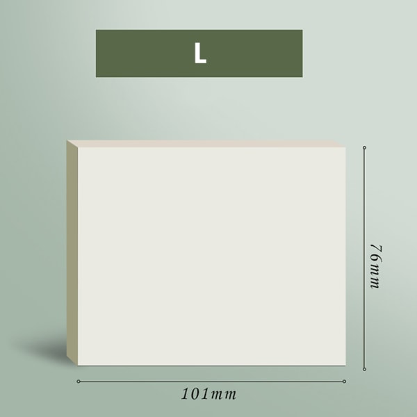 Läpinäkyvä vedenpitävä PET Memo Sticky Note 50 arkkia L