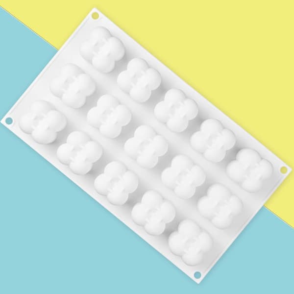 1 stk 15 Cavity Magic Cube Kakeform Silikon Fondant Dessert Pas