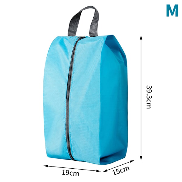 Støvtæt Vandtæt Sko Opbevaringstasker Nylon Sko Taske Blue M