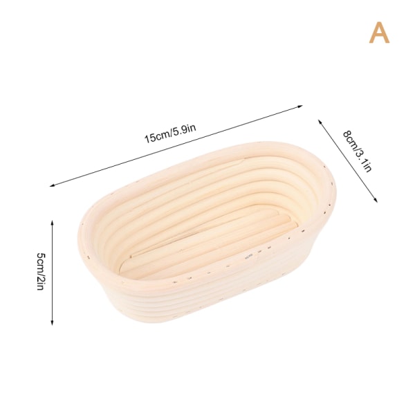 Bread Proofing Basket Naturlig Rattan Dej Fermentering Bask A