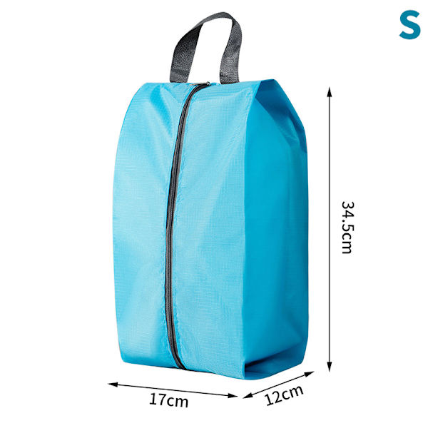 Pölytiivis vedenpitävä kenkien säilytyslaukut Nylon kengänpussi Blue S