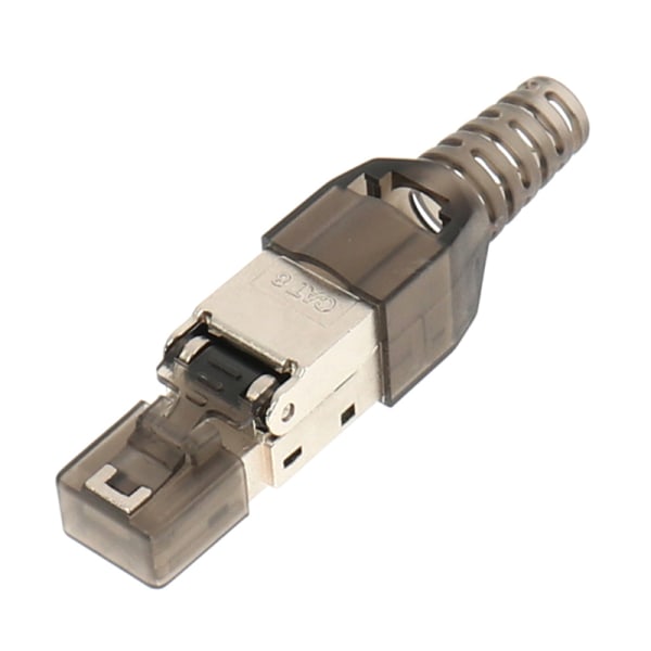 Cat6A/7/8 skärmat kristallhuvud Ftp Rj45-kontakt metallmodul Silver Cat8