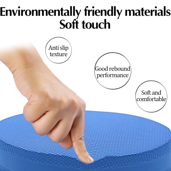 TPE Balance Soft Sofamåtte Oval Yogamåtte Trænings Fitnessmåtte blue