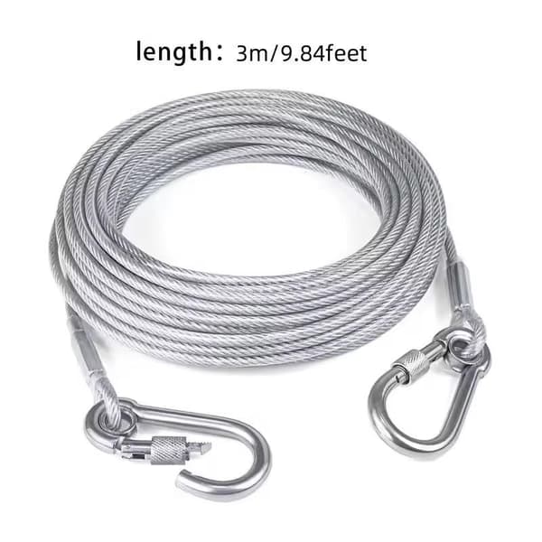 3m-15m Tørresnor i rustfrit stål A1