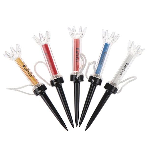 5 STK 360 Rotation Golf Tees 90mm Tee Golfbold Holder
