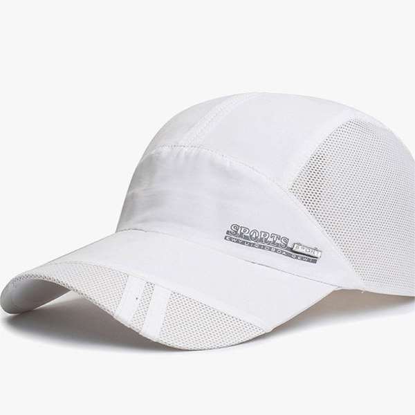 Ohut materiaalia baseball- cap Hengittävä cap white