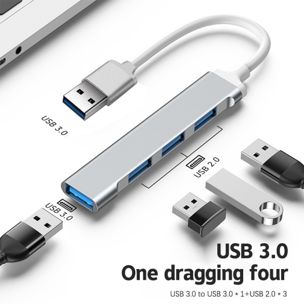 4Port USB 3.0 Hub USB Hub Höghastighetstyp C splitter A1