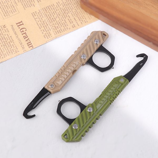 Mini Udpakning Outdoor Survival Multitool Hand Box ter Black