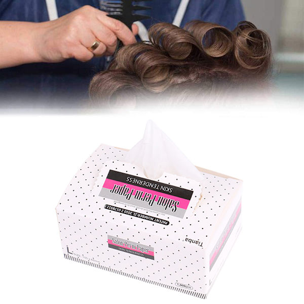 1000 stk Perm Papir Professionelt Hjem DIY Hårkrøllepapir