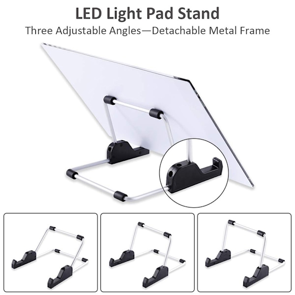 A4 LED lyspude til diamantmaling 5D diamantbroderi Lig