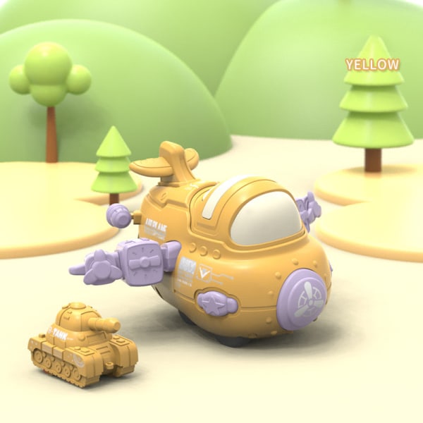Cartoon Cat Press Sliding Car Inertia Return Interaction Toy A9