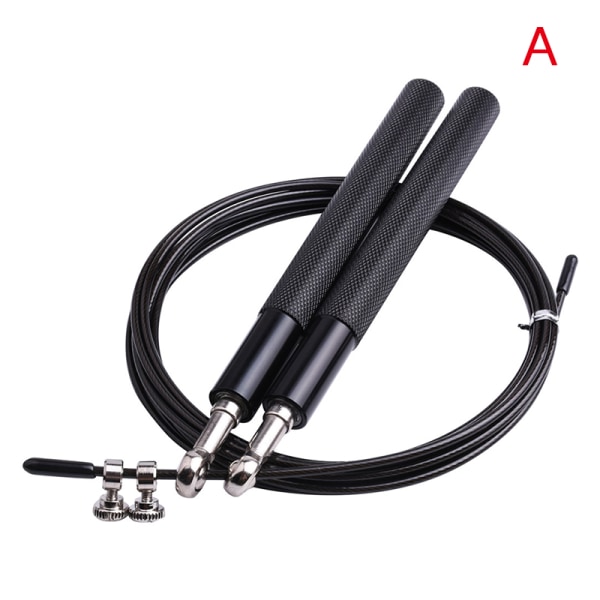 Jumping Rope Bearing Spring Rope Mænd Træningsudstyr black