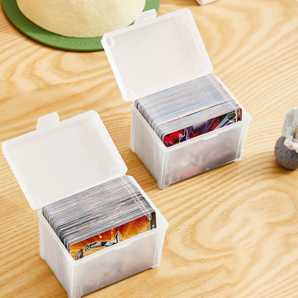 Korttien case Läpinäkyvä muovinen suorakaiteen muotoinen pakkauslaatikko