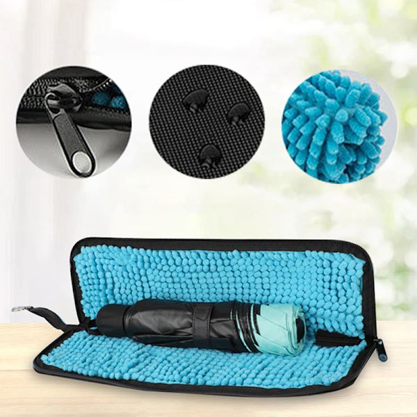 Paraplyförvaringsväska Vattenabsorberande paraplyväska Black