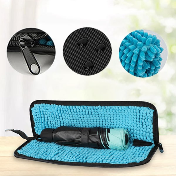 Paraplyopbevaringspose Vandabsorberende paraplytaske Black