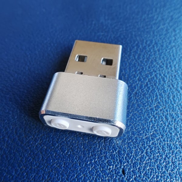 USB-mus Jiggler Automatisk computermusbevægelse silvery