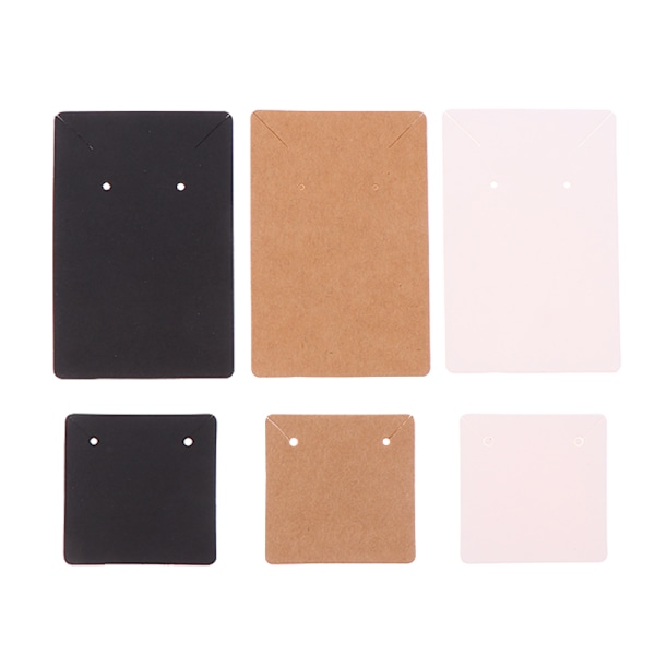 100 st/Pack Smycken Display Kort Halsband Förpackningskort C