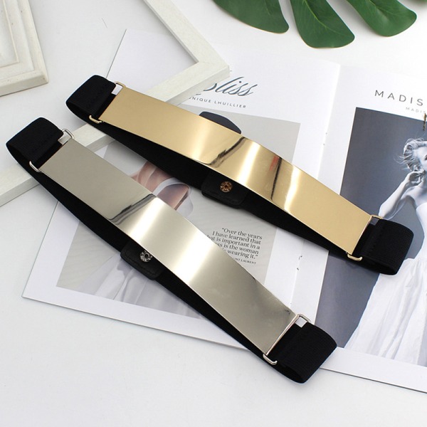 Designerbälten Dambälte Damkläder Accessoar Klänning Bälte Gold