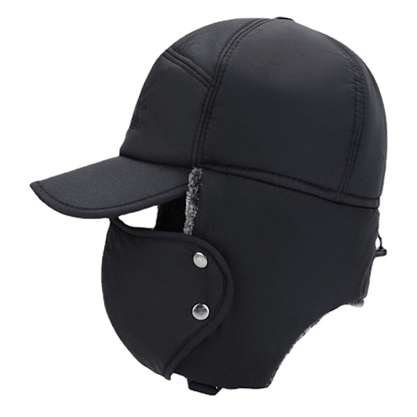 Talven lämmin paksu tekoturkis Bomber Hat cap Navy blue