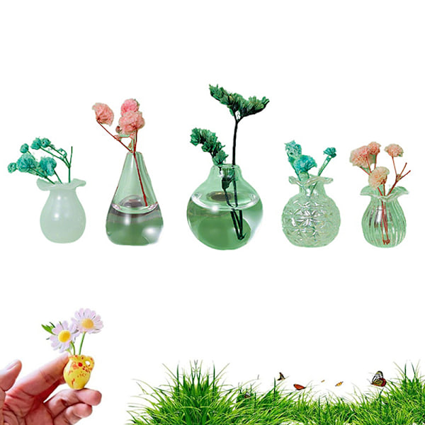 5/6/8 st Keramisk Vas Kylskåpsmagnet Mini Blomsterarrangemang A1