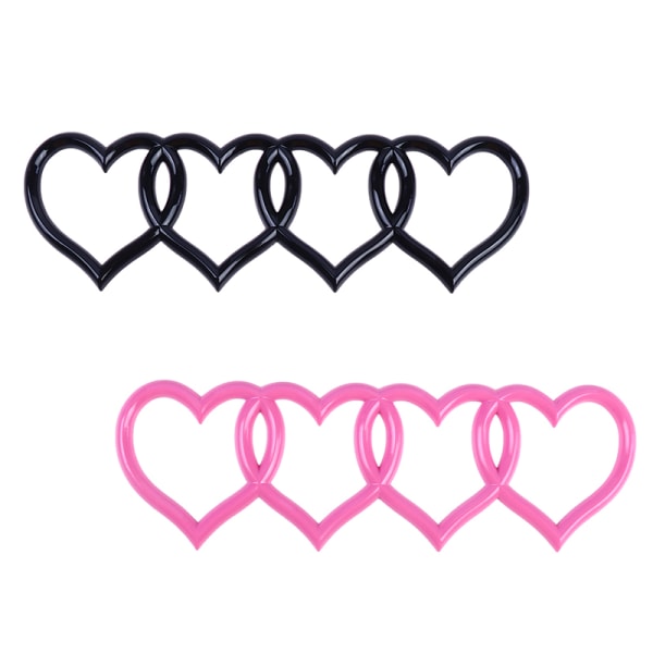 Love Heart Logo Bakre Trunk Tail Etikett Bildekal black