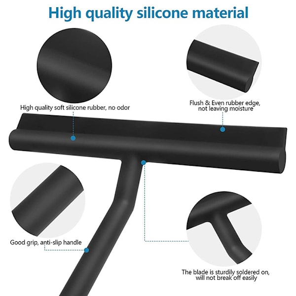 Duschskrapa Rengöringsmedel för duschväggskrapa av glasdörr 21cm