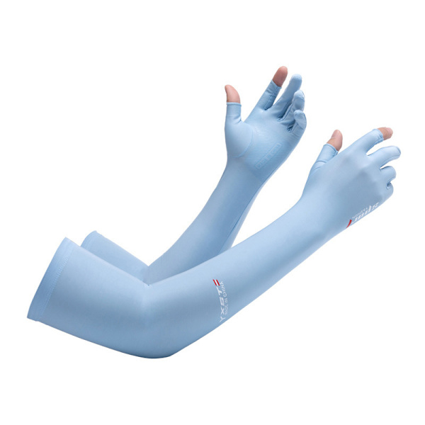 UV-solskyddande ärmar för män, långa ärmar, solskydd Light blue 1Pairs