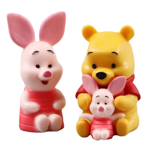 10 st Disney Nalle Puh Eeyore Anime Figurer leksak