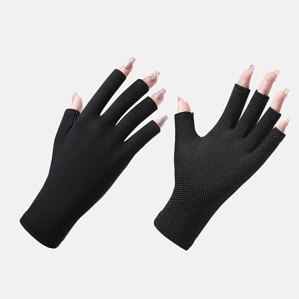 1 par Anti UV-handskar UV-sköldhandske Nail Art Tool Black