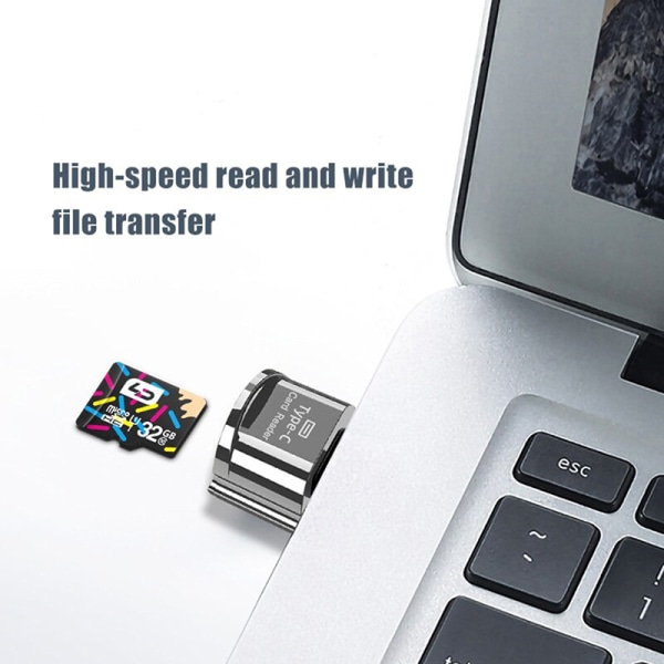 Höghastighetskortläsare Micro-USB/Type-C minneskortläsare A2
