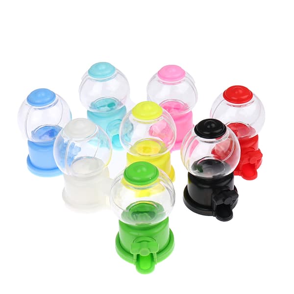 e Søtsaker Mini Godteri hine Bubble Toy Dispenser Myntbank Barn Til Blue