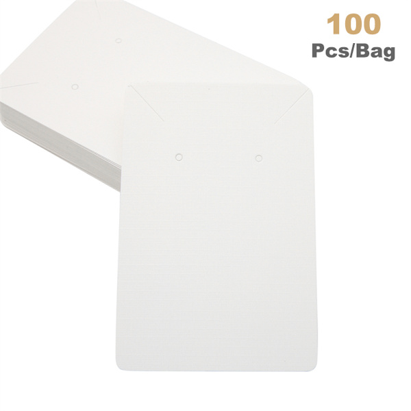 100 st/Pack Smycken Display Kort Halsband Förpackningskort D