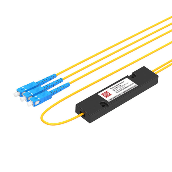 Fiberoptisk kobling PLC upc splitter med SC/UPC stik 8*9*2cm