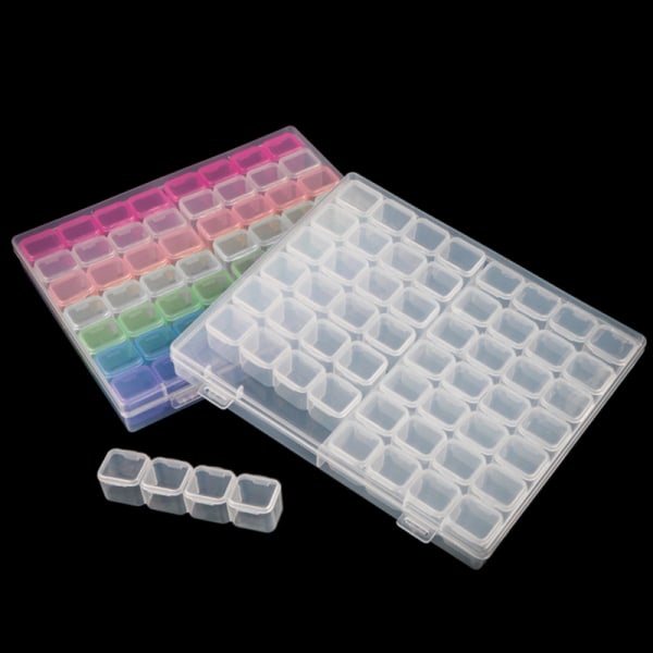 Multifunction Organizer 56 Grids förvaringsbox Transparent