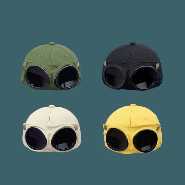 Brillehette for menn Solbriller Sunshade Wild baseballcaps Green M