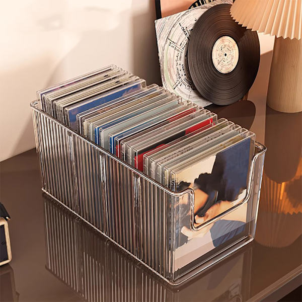 CD Disk Rack Desktop Disk Sort Vinylplade Magnetbåndsdispenser 1PC