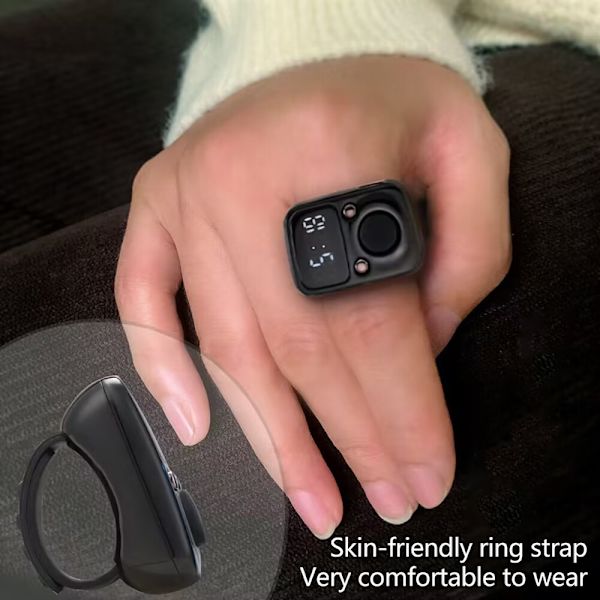 Finger Counter Luminous Finger Ring Elektrisk Tally Counter Blue