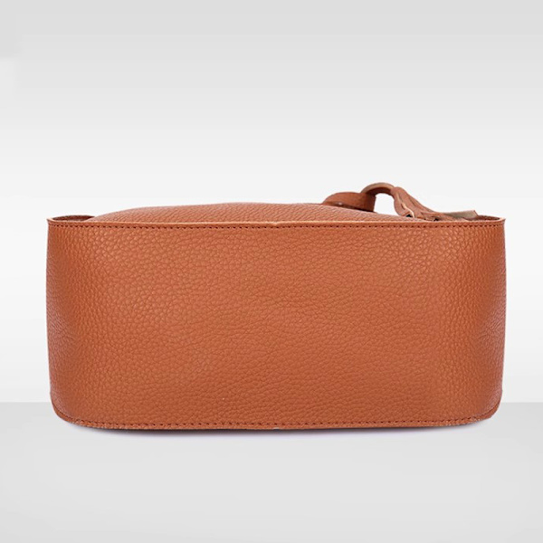 4 STK Håndveskesett Dame PU skinn skulderveske firedelt brown