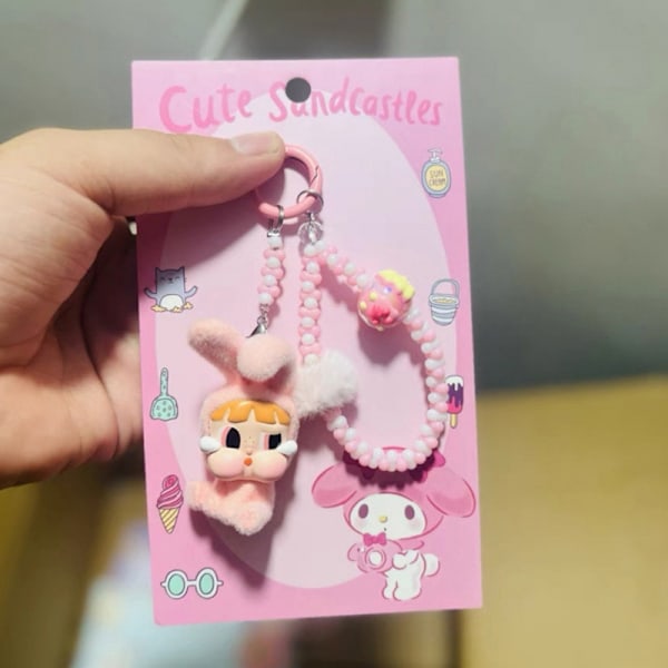 Kawaii Sarjakuvanukke Avaimenperä Laukun Koriste Yleiskäyttöinen Matkapuhelin A9