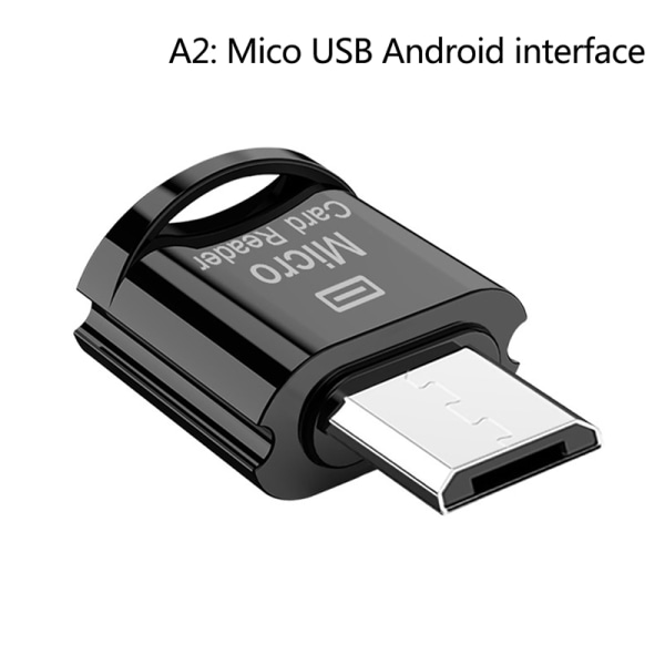 Höghastighetskortläsare Micro-USB/Type-C minneskortläsare A2