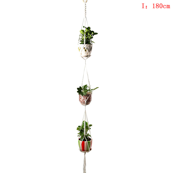 Grydeholder rame Hanger Hanging er Basket Jute Braided Rope Cra as the picutre I