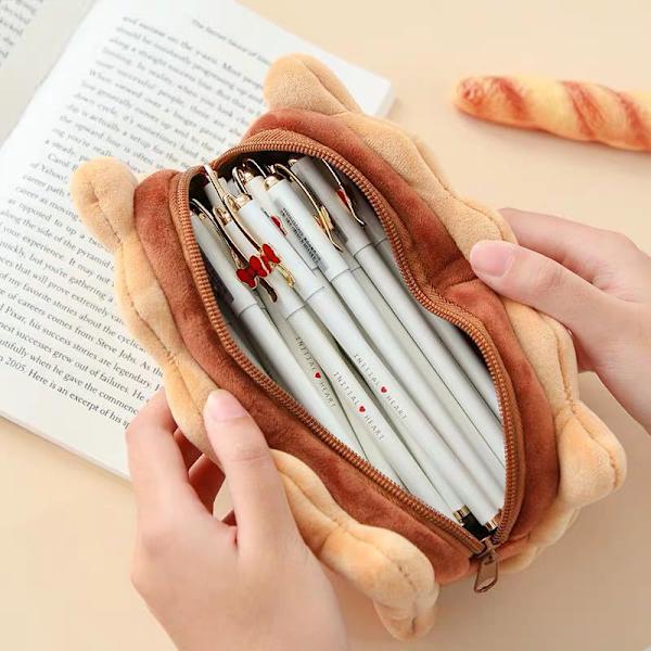 1X Biscuit Shape Pencil Box Pehmoleivät kynäpussi
