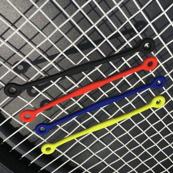 10 stk lang form tennisketcher dæmperabsorber Black