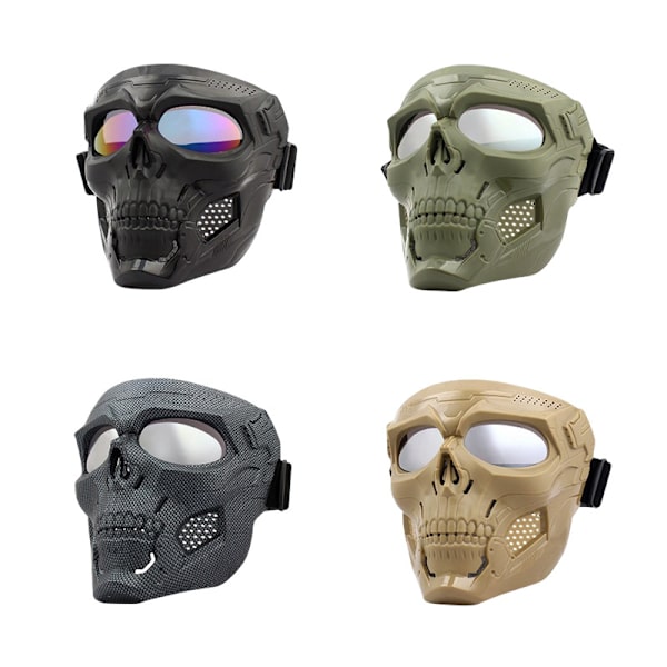 Motorcykel Goggles Mask Vindtät Skull Motocross Goggles C1