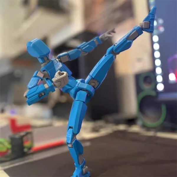 Multi-ed rörlig robot 3D- printed skyltdocka leksaker Multicolor
