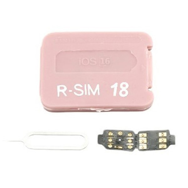 R-SIM18+ Dual-Chip CPU-oplåsningskort til IPhone14~6 Series iOS