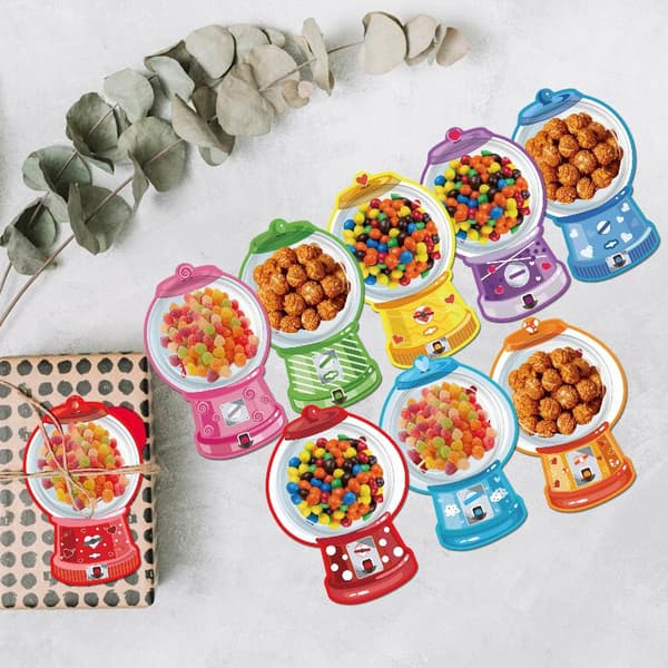 18/36 st Godishållare Grattiskort Tuggummimaskin Design Ex 36PCS